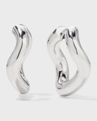 Boucles Doreilles Wave Huggie Earrings