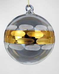 Truro Gold Glass Christmas Ornament