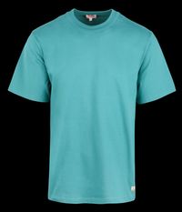 Armor Lux - Tee-shirt droit ras du cou en coton bio - Taille XL - Bleu