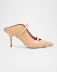 Maureen Leather Dual-Band Mule Pumps