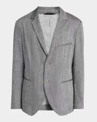 Men's One Shot Linen-Wool Sport Coat