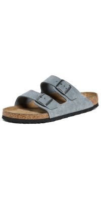Birkenstock Arizona Soft Footbed Sandals Basalt Grey 41