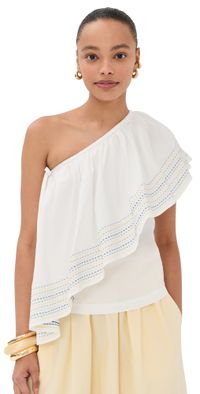 Rosie Assoulin Wedge Top White S