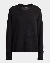 Paillette Cashmere Crewneck Sweater