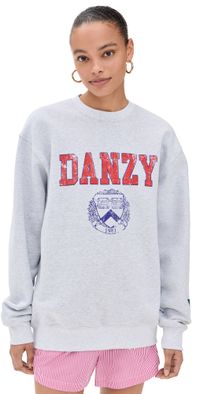 DANZY Danzy University Vintage Crew Sweatshirt Grey S