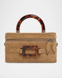 Belel Vivier Mini Suede Vanity Bag