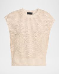 Silk Knit Sleeveless Sweater