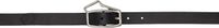 Serapis Black Leather Belt