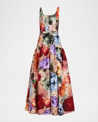 Diana Structured Drop-Waist Maxi Dress