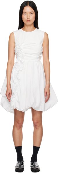 Cecilie Bahnsen Robe courte Olivia blanche