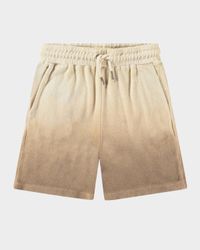 Boy's Abay Ombre Cotton Drawstring Shorts, Size 3-7