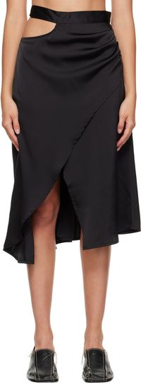 Han Kjobenhavn Black Drape Midi Skirt
