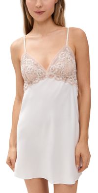 Flora Nikrooz Rosa Charmuse Chemise Ivory S