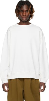 Dries Van Noten White Dropped Shoulders Sweatshirt