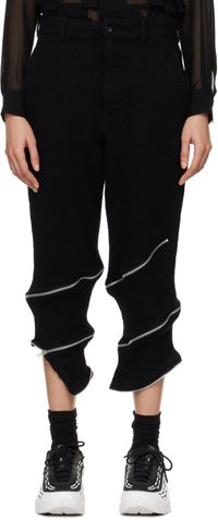Black Comme des Garçons Black Tweed Trousers