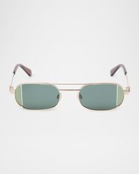 Lynn Oval Metal Sunglasses