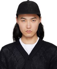 sacai Casquette noire en coton édition WTAPS
