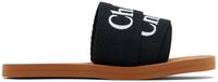 Chloé Kids Black Woody Sandals