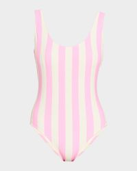 The Anne-Marie Striped One-Piece Swimsuit