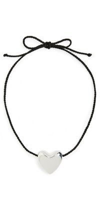 Annika Inez Large Heart Necklace Silver One Size