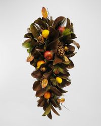 Magnolia Leaf and Fruit Cone Door Spray