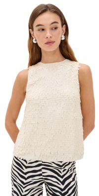 SIMONMILLER Shirley Sequin Top Bone L