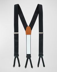 Men's Monte Bello Interlocked Silk Formal Brace Suspenders