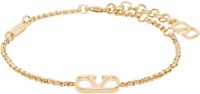 Valentino Garavani Gold VLogo Signature Metal Bracelet