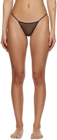 Nensi Dojaka Culotte transparente noire