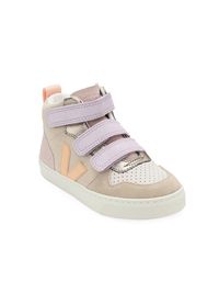 Little Girl's & Girl's Mid V-10 Suede Sneakers - Almond - Size 10 (Toddler)