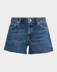 Kaia High-Rise Cut-Off Denim Shorts
