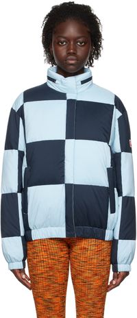Kenzo Blue Kenzo Paris Check Down Puffer Jacket