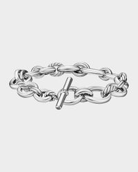 Mercer Chain Bracelet with Diamonds in Silver, 5mm