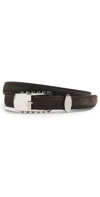 Altuzarra Elongated Studded Buckle Belt Burnt Cypress M