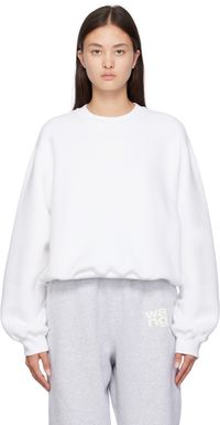 alexanderwang.t White Bonded Sweater