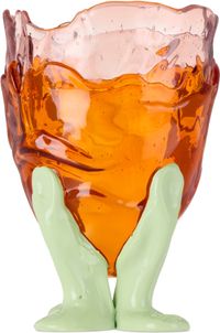 CORSI DESIGN SSENSE Exclusive Pink & Orange Clear Vase Extra Colour Vase