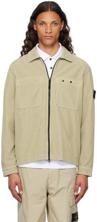 Stone Island Beige Organic Cotton Jacket