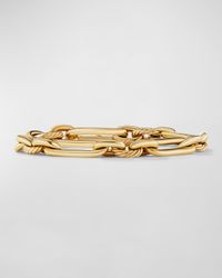 Lexington Chain Bracelet with Diamonds in 18K Gold, 9.8mm