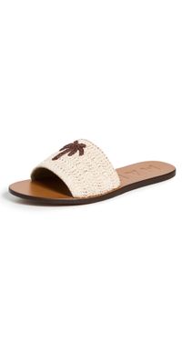 Manebi Leather Sandals Natural/Cocoa Palm 41