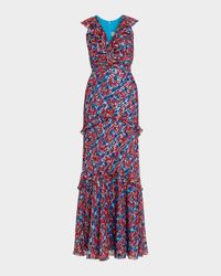 Rita Floral Ruffled Maxi Dress