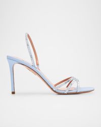 Memoire Crystal Grosgrain Halter Sandals
