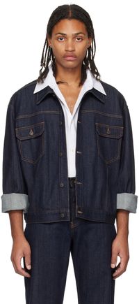 The Row Blouson Orson indigo en denim
