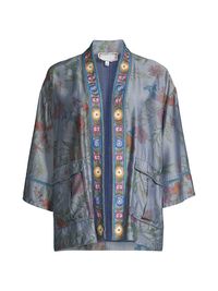 Women's Liliana Floral Kimono-Inspired Shirt - Size XL