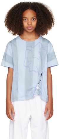 Collina Strada Kids Blue Tie-Dyed T-Shirt