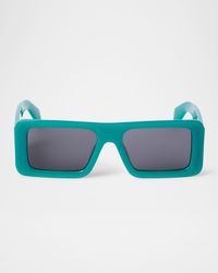 Men's Troy Acetate Rectangle Sunglasses