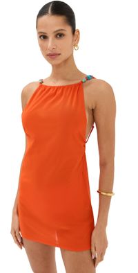 STAUD Ramon Mini Dress Cayenne M