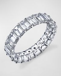 Large Eternity Band with Emerald Cut Diamonds, 8.00ct