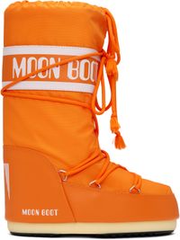 Moon Boot Orange Icon Nylon Boots