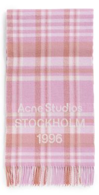 Acne Studios Venus Check 1996 Rws Scarf Aqua Blue/Beige One Size