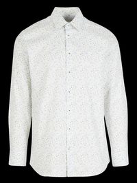 Selected - Chemise col classique imprimé fleuri en coton - Taille 2XL - Blanc